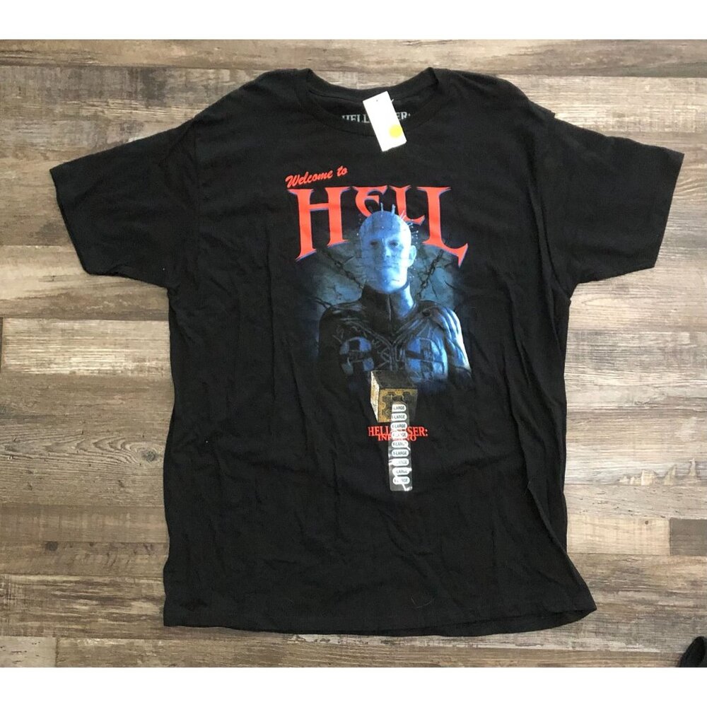 Hellraiser Inferno Welcome To Hell Mens XL Black Horror T Shirt New w Tags